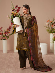 Bin Ilyas Jojo Summer Embroidered Lawn Unstitched 3Pc Suit D-84A