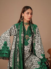 Bin Ilyas Jojo Summer Embroidered Lawn Unstitched 3Pc Suit D-85A
