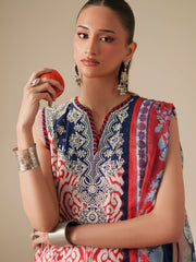 Bin Ilyas Jojo Summer Embroidered Lawn Unstitched 3Pc Suit D-85B