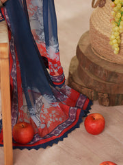 Bin Ilyas Jojo Summer Embroidered Lawn Unstitched 3Pc Suit D-85B
