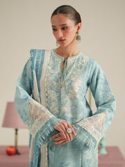 Bin Ilyas Jojo Summer Embroidered Lawn Unstitched 3Pc Suit D-86A