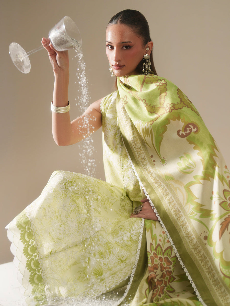Bin Ilyas Jojo Summer Embroidered Lawn Unstitched 3Pc Suit D-86B