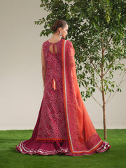 Bin Ilyas Jojo Summer Embroidered Lawn Unstitched 3Pc Suit D-87A