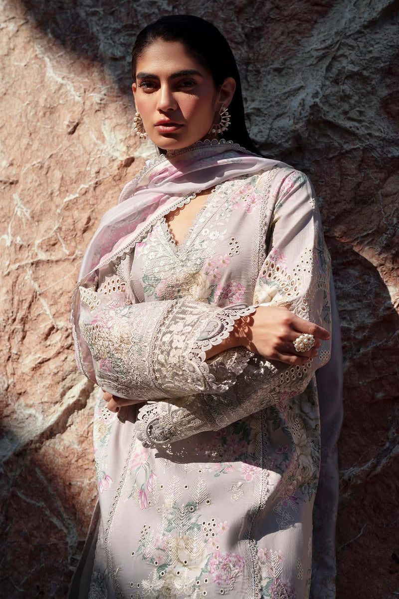 Afrozeh Summer Together Embroidered Lawn Unstitched 3Pc Suit - KESHІ
