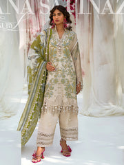 Sana Safinaz Embroidered Luxury Lawn Unstitched 3Pc Suit D-08A