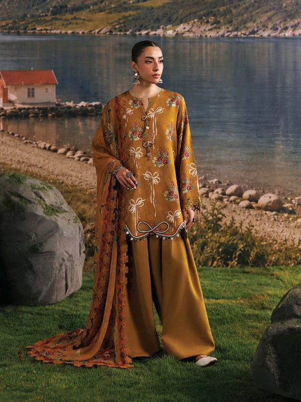 Maria B MBasics Embroidered Linen Unstitched 3Pc Suit MB-CUSV15-08A
