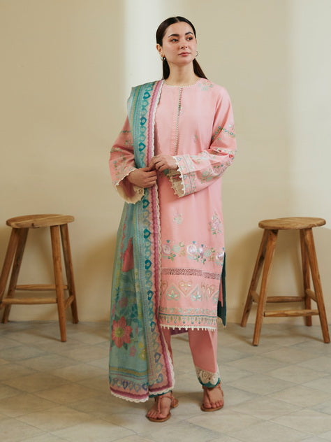 Coco by Zara Shahjahan Embroidered Lawn Unstitched 3Pc Suit D-08A ZOYA