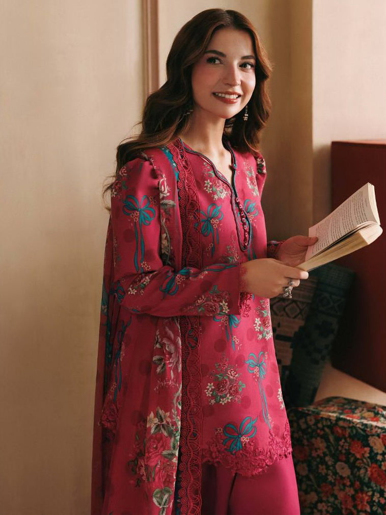 Maria B MBasics Embroidered Linen Unstitched 3Pc Suit MB-CUSV15-08B