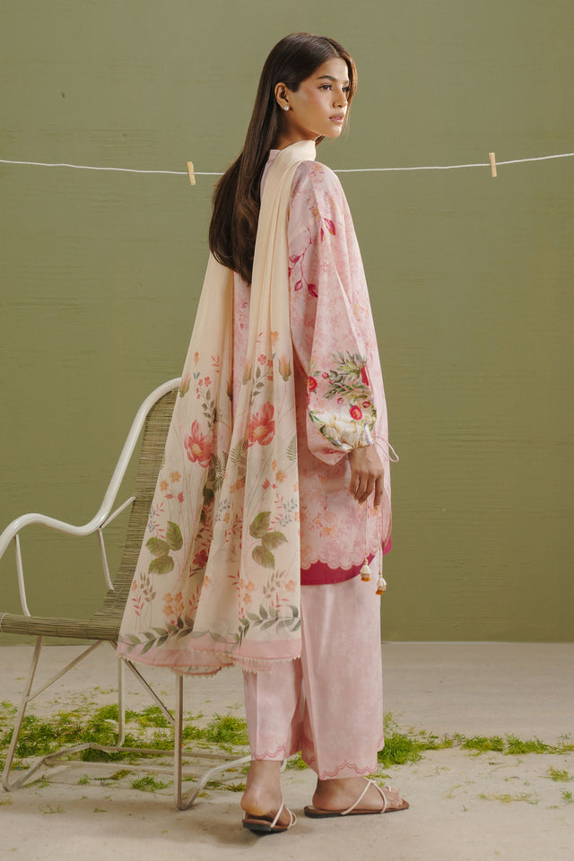 Coco by Zara Shahjahan Prints Unstitched Lawn 3Pc Suit D-08B Ayla