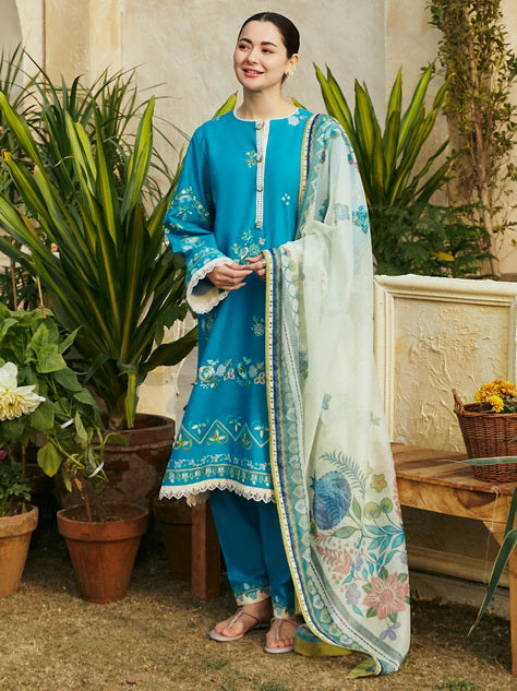 Coco by Zara Shahjahan Embroidered Lawn Unstitched 3Pc Suit D-08B ZOYA