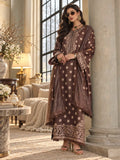 Noor by Saadia Asad Printskhaas Embroidered Linen Unstitched 3Pc Suit D-08B
