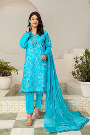GSC-02 - SAFWA GARNET 3-PIECE EMBROIDERED COLLECTION VOL 01