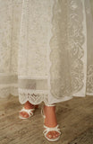 Zarif Muse Thread Embroidered Organza Unstitched 3Pc Suit ZE-MT-03 Sahil