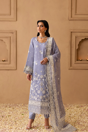 Emaan Adeel Sheherzadi Embroidered Chiffon Unstitched 3Pc Suit - SAHARSH