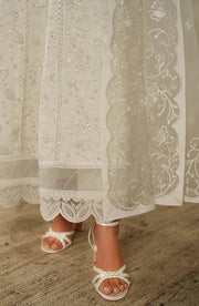 Zarif Muse Thread Embroidered Organza Unstitched 3Pc Suit ZE-MT-03 Sahil