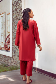 La Rosaa Basics Embroidered Self Cotton Lawn Stitched 2Pc Suit LRB24-03 Mira