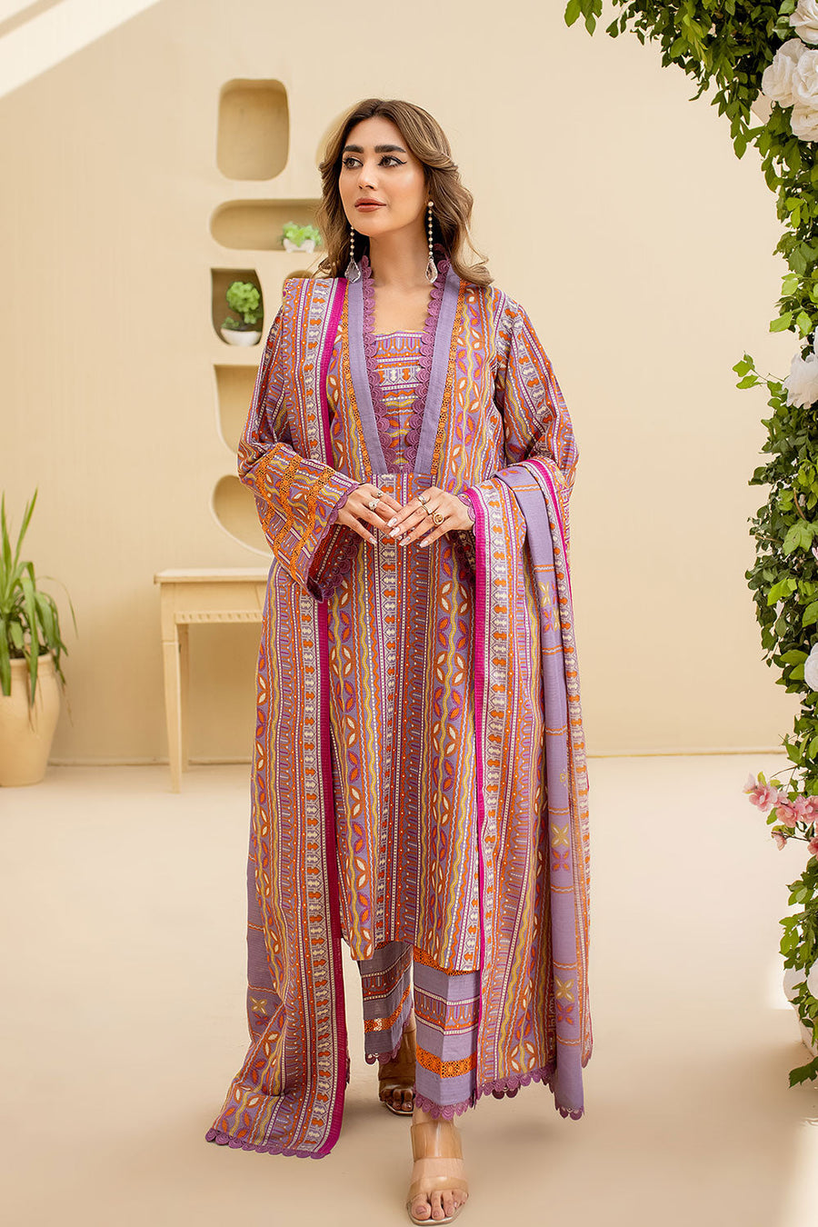 ASK-02 - SAFWA AMORA MASURI KHADDAR 3 PIECE COLLECTION