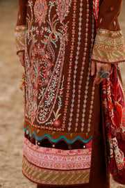 Seroli Autumn Winter Unstitched Embroidered Khaddar 3Pc Suit WC-U0005
