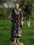 Sardinia Printkari Embroidered Lawn Unstitched 3Pc Suit D-901 BLACK LOTUS