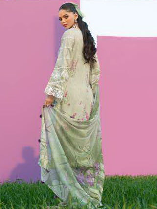 Sardinia Printkari Embroidered Lawn Unstitched 3Pc Suit D-908 ZINNIA