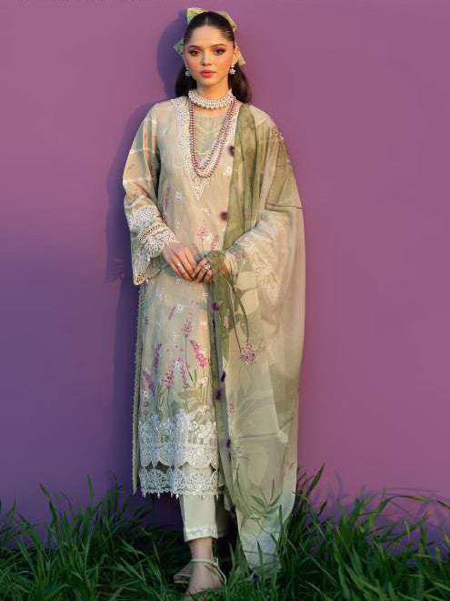 Sardinia Printkari Embroidered Lawn Unstitched 3Pc Suit D-908 ZINNIA