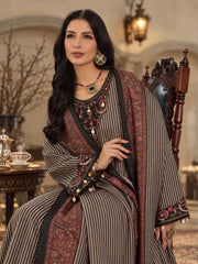 Noor by Saadia Asad Printskhaas Embroidered Linen Unstitched 3Pc Suit D-09A