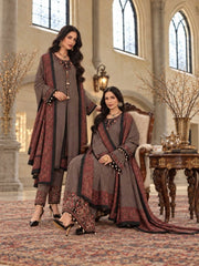 Noor by Saadia Asad Printskhaas Embroidered Linen Unstitched 3Pc Suit D-09A