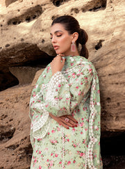 Zainab Chottani Embroidered Chikankari Lawn Unstitched 3Pc Suit D-09A Esme
