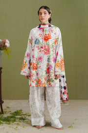 Coco by Zara Shahjahan Prints Unstitched Lawn 3Pc Suit D-09A Elix