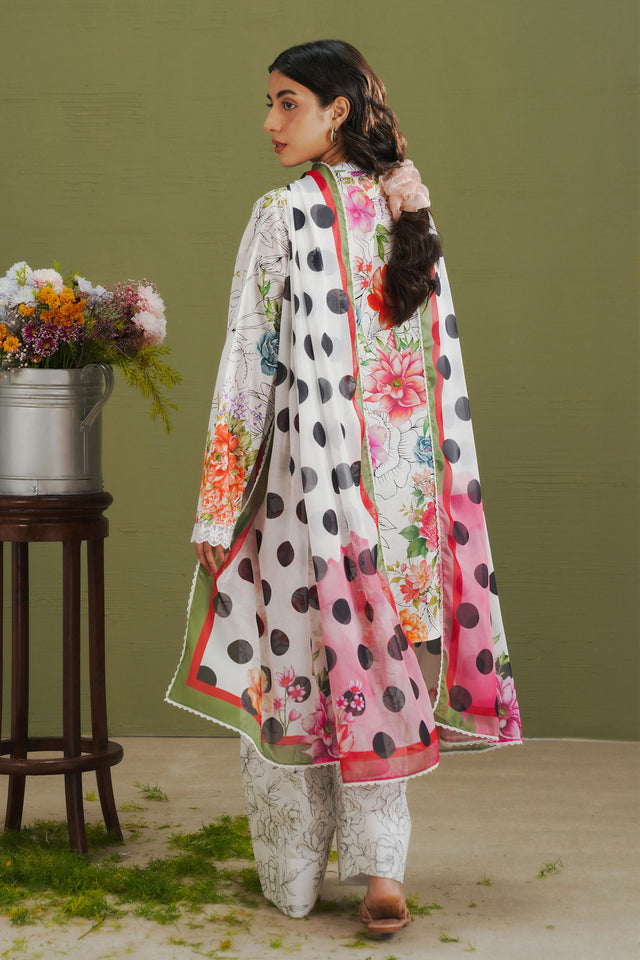 Coco by Zara Shahjahan Prints Unstitched Lawn 3Pc Suit D-09A Elix