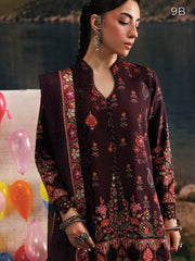 Maria B MBasics Embroidered Linen Unstitched 3Pc Suit MB-CUSV15-09B