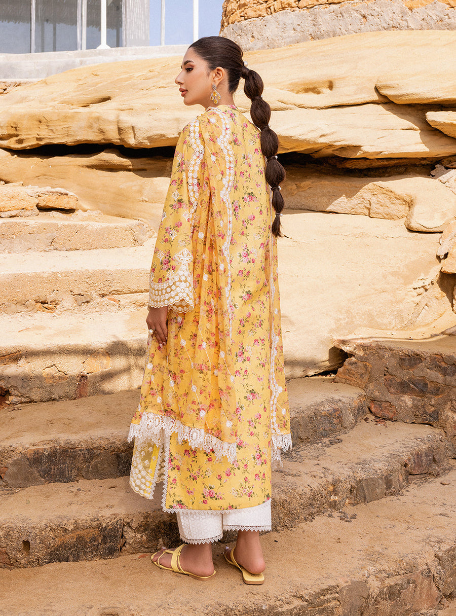 Zainab Chottani Embroidered Chikankari Lawn Unstitched 3Pc Suit D-09B Esme