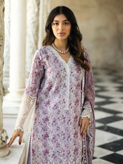 Zainab Chottani Embroidered Chikankari Lawn Unstitched 3Pc Suit D-09B Lamia