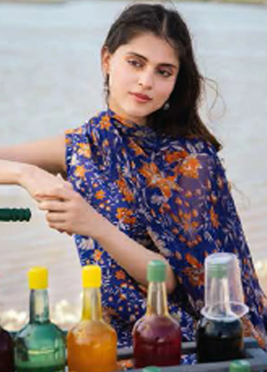 Maria.B M.Basics Embroidered Lawn Unstitched 3Pc Suit MB-09B
