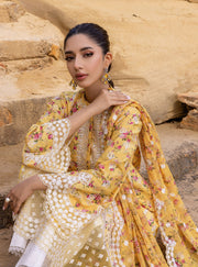 Zainab Chottani Embroidered Chikankari Lawn Unstitched 3Pc Suit D-09B Esme