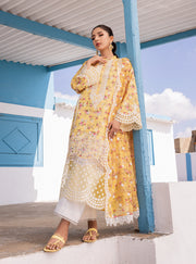 Zainab Chottani Embroidered Chikankari Lawn Unstitched 3Pc Suit D-09B Esme