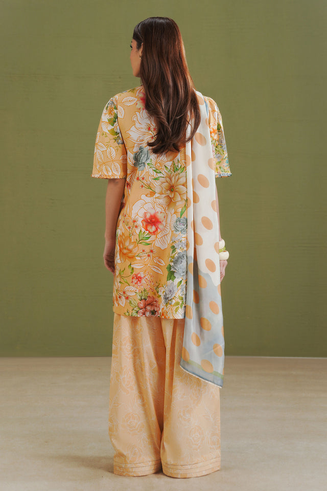 Coco by Zara Shahjahan Prints Unstitched Lawn 3Pc Suit D-09B Elix