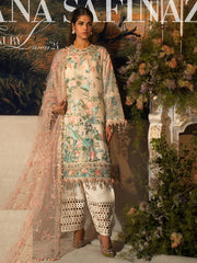 Sana Safinaz Embroidered Luxury Lawn Unstitched 3Pc Suit D-09B