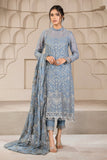 Falak by Zarif Unstitched Festive Formal Chiffon Suit ZF 05 BLUE BELL