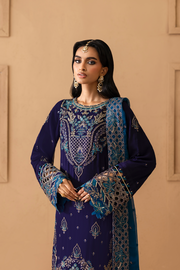 Emaan Adeel Sheherzadi Embroidered Chiffon Unstitched 3Pc Suit - DALIA
