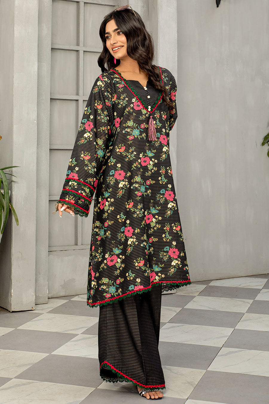 Safwa Tulip Vol-04 Printed Masuri Unstitched 2Piece Suit TZK-59