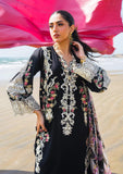 Nafees, the black dress from ELAF's 'HAI KUCH' 2024 Collection. This product shot shows beautiful embroidery work on the outfit.