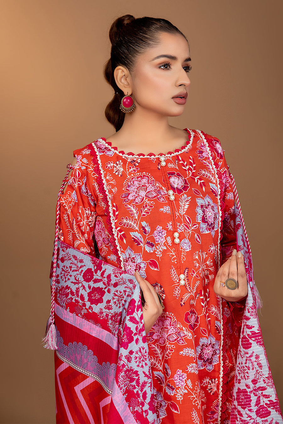 Ixora by Safwa Fine Printed Doria Lawn Unstitched 3Pc Suit ICS-13