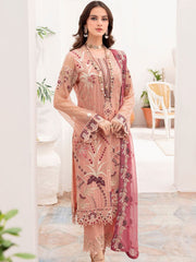 Ramsha Chevron Vol-07 Embroidered Chiffon Unstitched 3Pc Suit A-702