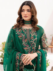 Ramsha Chevron Vol-07 Embroidered Chiffon Unstitched 3Pc Suit A-704