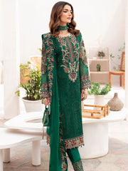 Ramsha Chevron Vol-07 Embroidered Chiffon Unstitched 3Pc Suit A-704