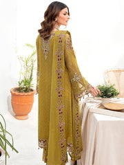 Ramsha Chevron Vol-07 Embroidered Chiffon Unstitched 3Pc Suit A-706