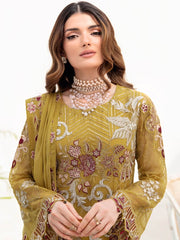 Ramsha Chevron Vol-07 Embroidered Chiffon Unstitched 3Pc Suit A-706