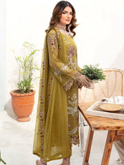 Ramsha Chevron Vol-07 Embroidered Chiffon Unstitched 3Pc Suit A-706