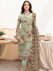 Ramsha Chevron Vol-07 Embroidered Chiffon Unstitched 3Pc Suit A-710